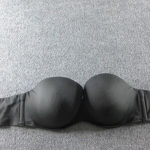 Cacique Boost Multi-Way Strapless Bra Womens 42DD Black Push Up Padded Underwire